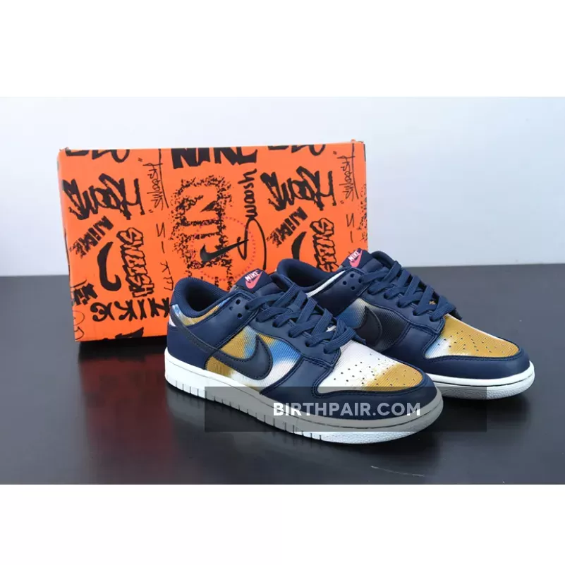 Nike Sb Graffiti / Nike Dunk Low 'Graffiti' Navy Yellow