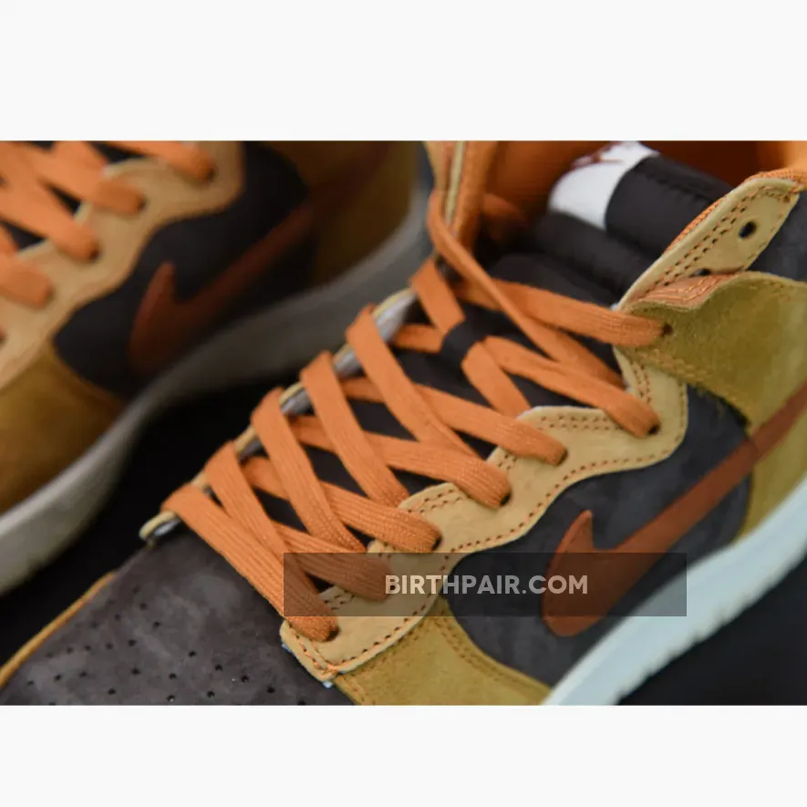 Nike Dunk High Velvet Brown/Dark Russet-Dark Curry-Sail