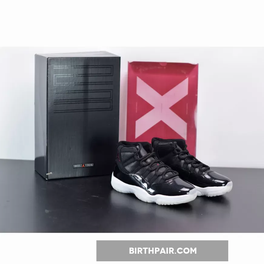 Air Jordan 11 Retro 72-10 Black/Black-Varsity Red AJ11 #jordan 11 72 and 10