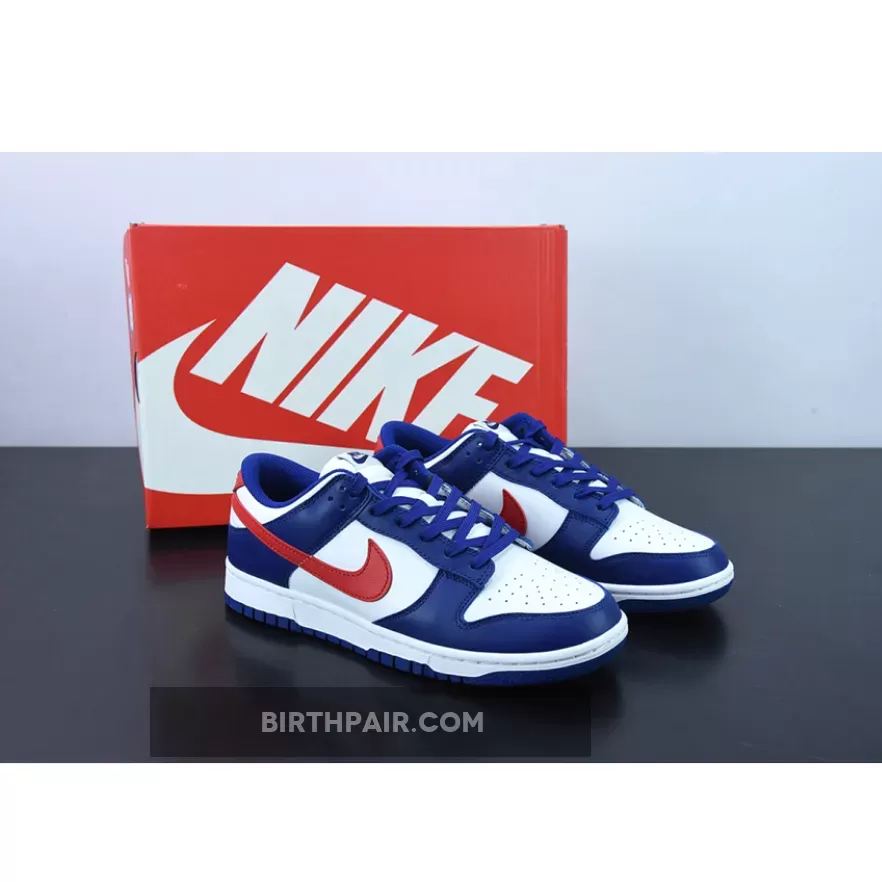 Nike Dunk Low USA White/Royal-University Red DD1503-119 / dunk low red white