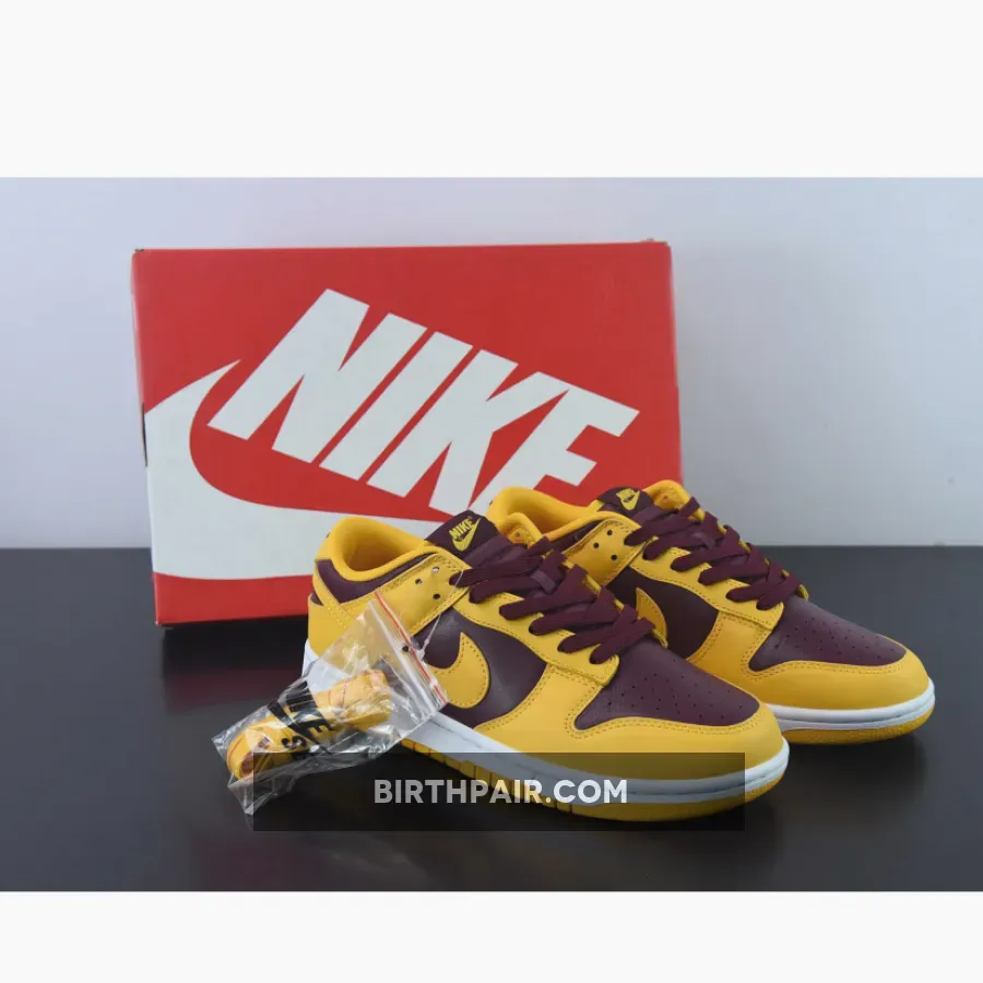 Nike Dunk Low 'Arizona State' Burgundy/Yellow DD1391-702 - nike dunk arizona state