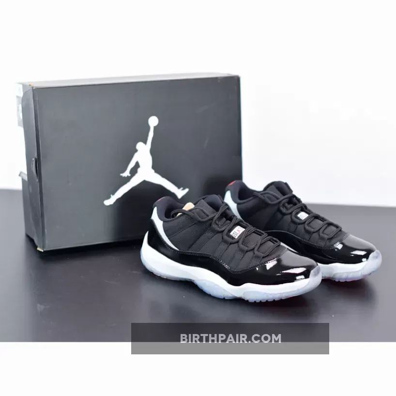 Air Jordan XI (11) Low 'Infrared23′ Black/Infrared 23-Pure Platinum - infrared low 11