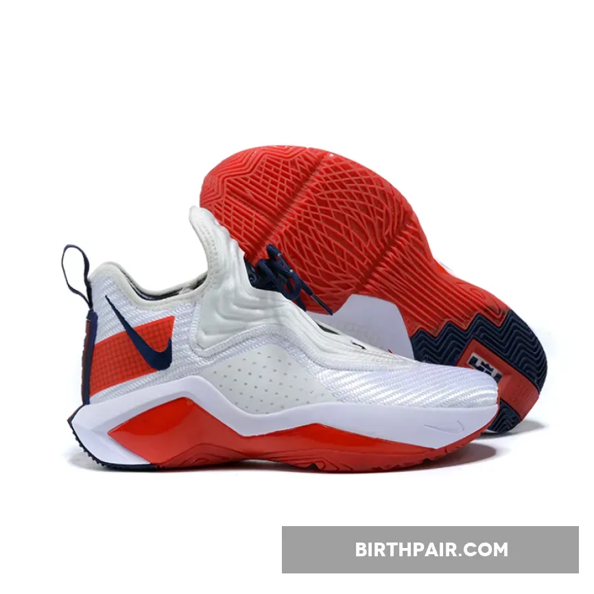 Nike LeBron Soldier 14 White/University Red-Navy-Team Red