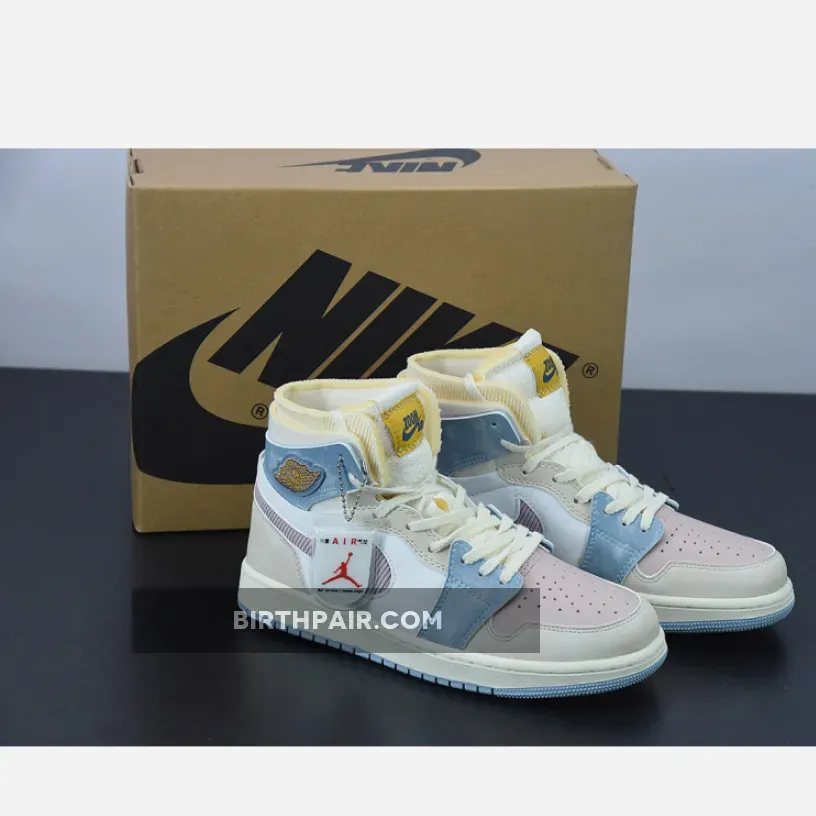 Air Jordan 1 Zoom Cmft Corduroy Air Jordan 1 Zoom CMFT Pink Oxford/Plum Fog-White