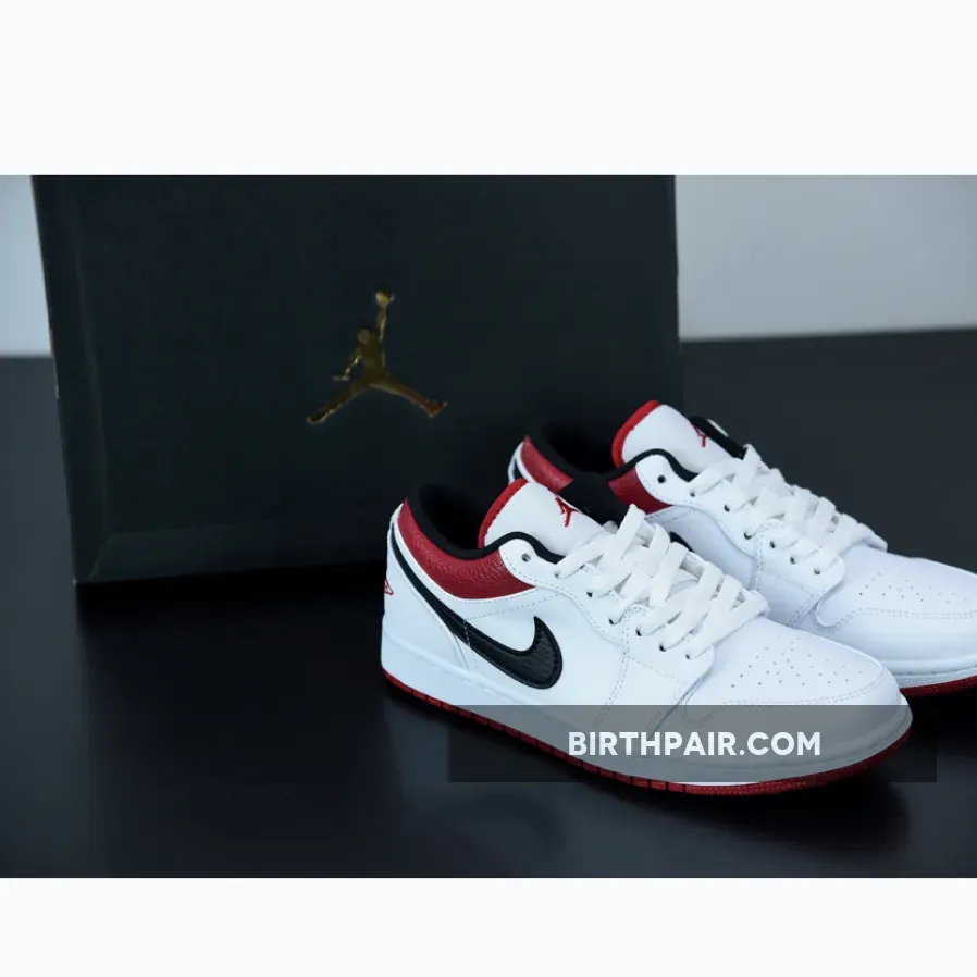 Jordan 118 / Air Jordan 1 Low White/University Red/Black AJ1