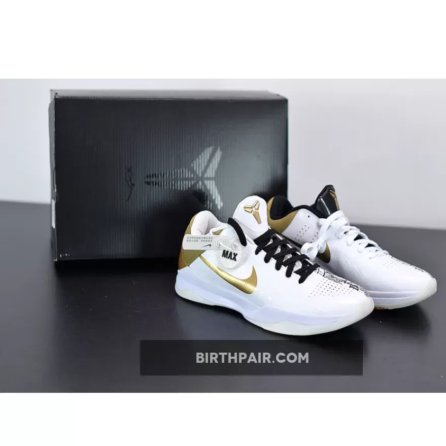 Nike Kobe 5 Protro 'Big Stage' White/Metallic Gold-Black CT8014-100 Kobe Bryant 5
