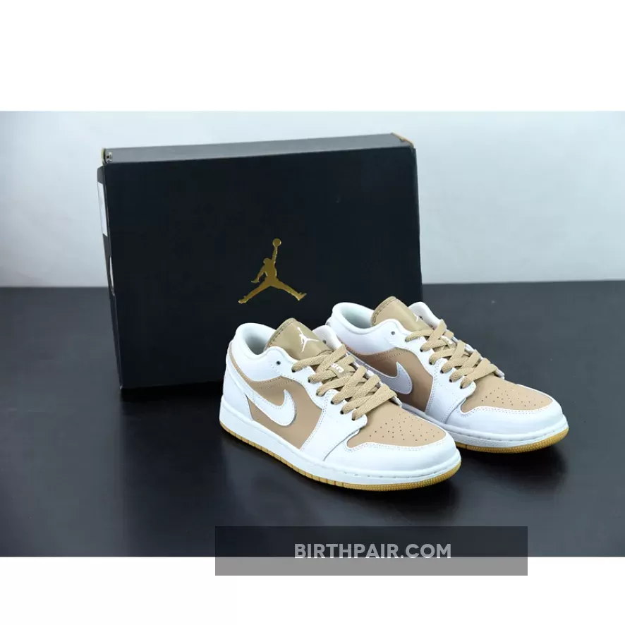 Jordan 1 Hemp Air Jordan 1 Low 'White Tan' AJ1 DN6999-100