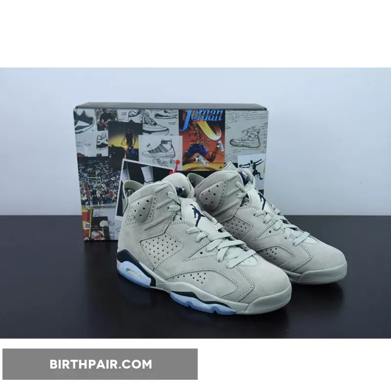 Georgetown 6s Box Air Jordan 6 'Georgetown' Magnet/College Navy