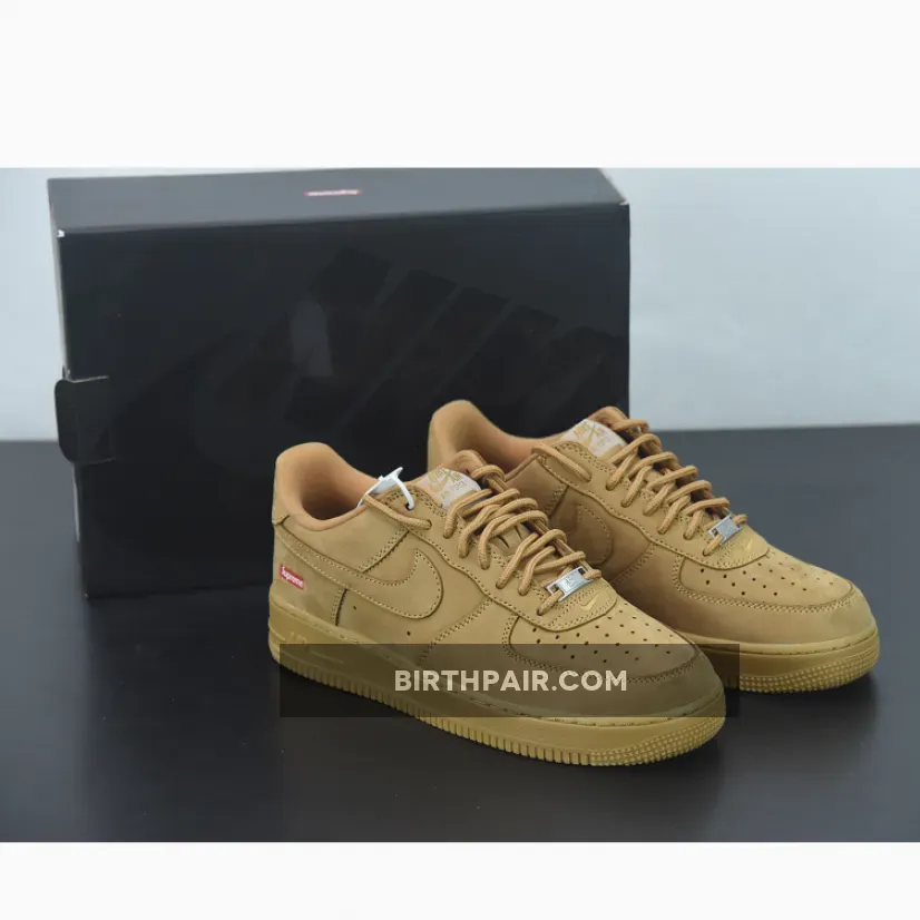 Supreme x Nike Air Force 1 'Flax' Air Force One Flax