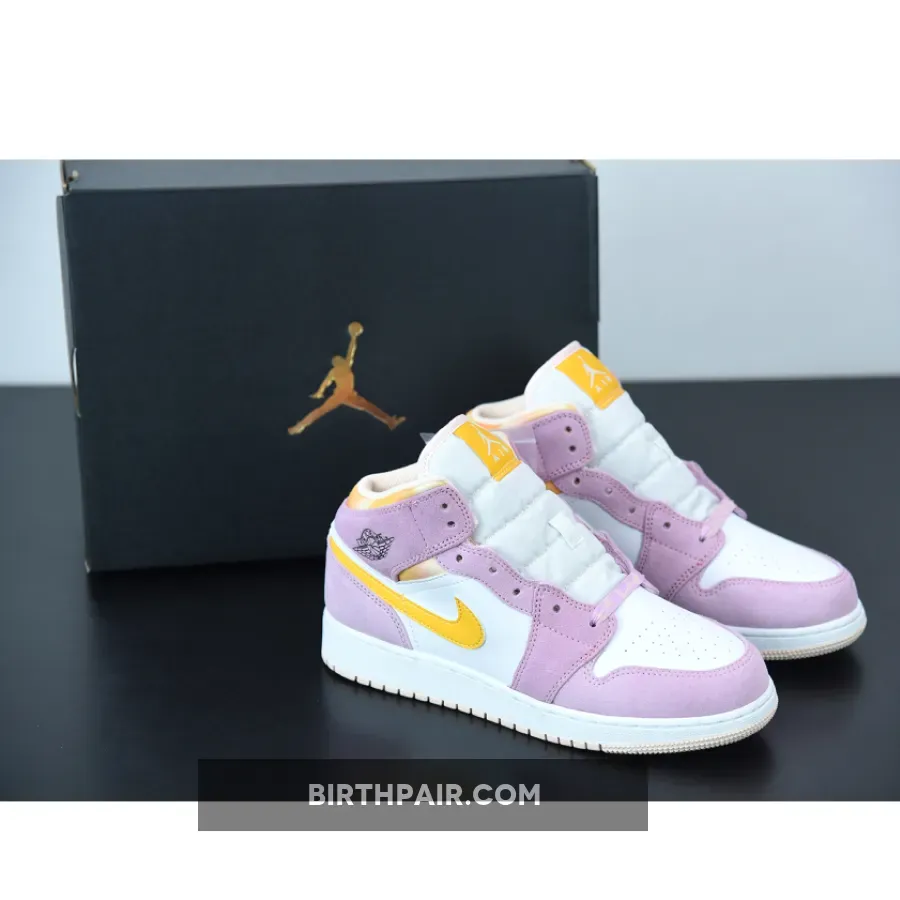 Air Jordan 1 Mid SE GS Light Arctic Pink DC9517-600 light pink jordans