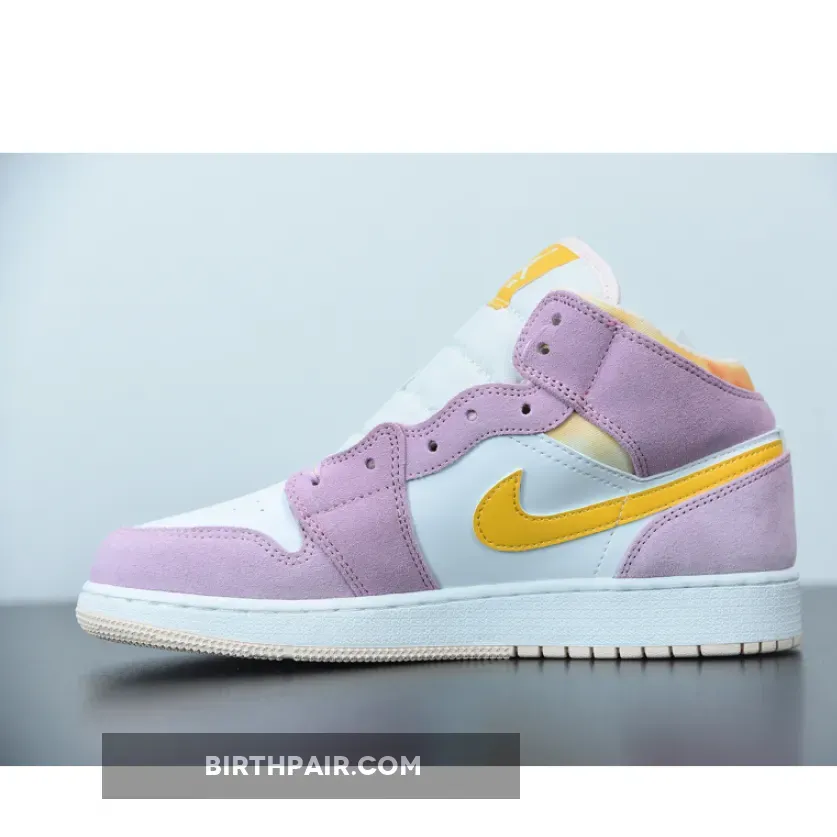 Air Jordan 1 Mid SE GS 'Arctic Pink' DC9517-600 Light Arctic Pink University Gold-White WMNS #University Pink Jordan 4