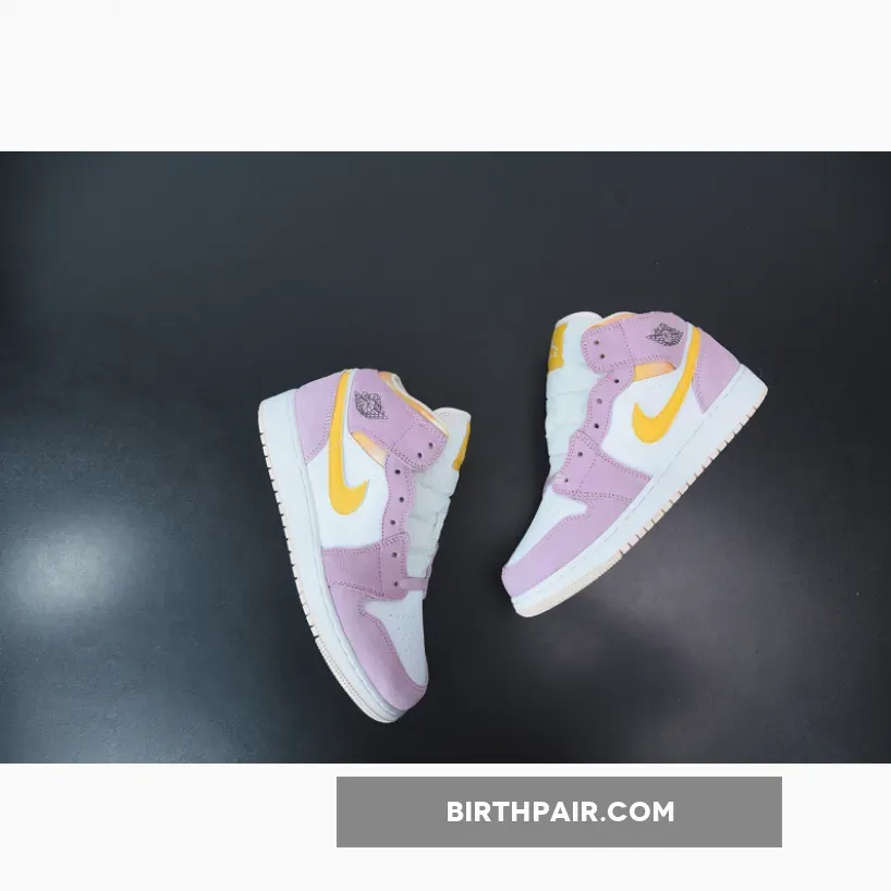 Air Jordan 1 Mid SE GS 'Arctic Pink' DC9517-600 Light Arctic Pink University Gold-White WMNS #University Pink Jordan 4
