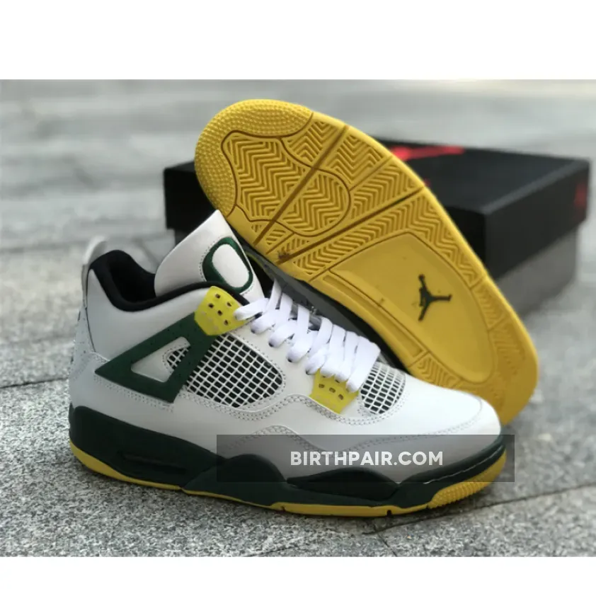 Jordan 4 Oregon Ducks, Air Jordan 4 Retro Oregon Ducks Duckman White/Green-Yellow 1678610417