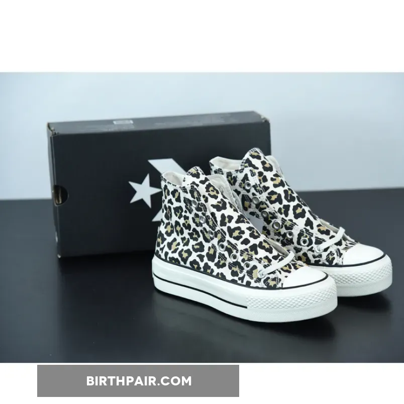 Converse Chuck Taylor All Star Lift High Platform Leopard Print 570915C - leopard print converse high top platform
