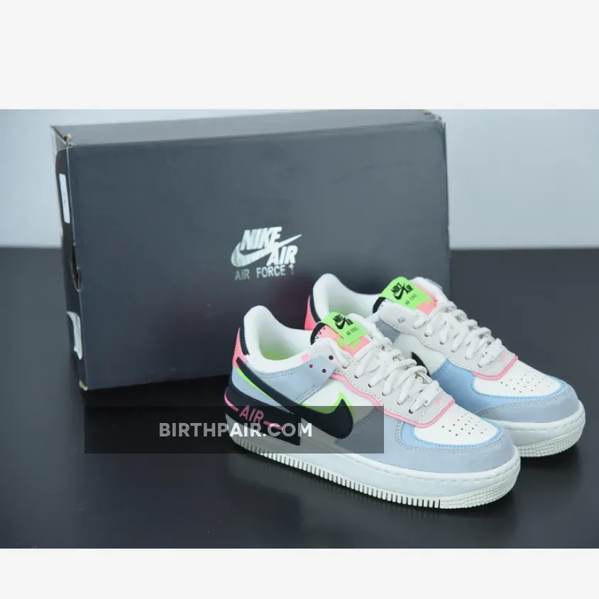 Nike Air Force 1 Shadow Sunset Pulse Blue WMNS Sunset Air Force 1
