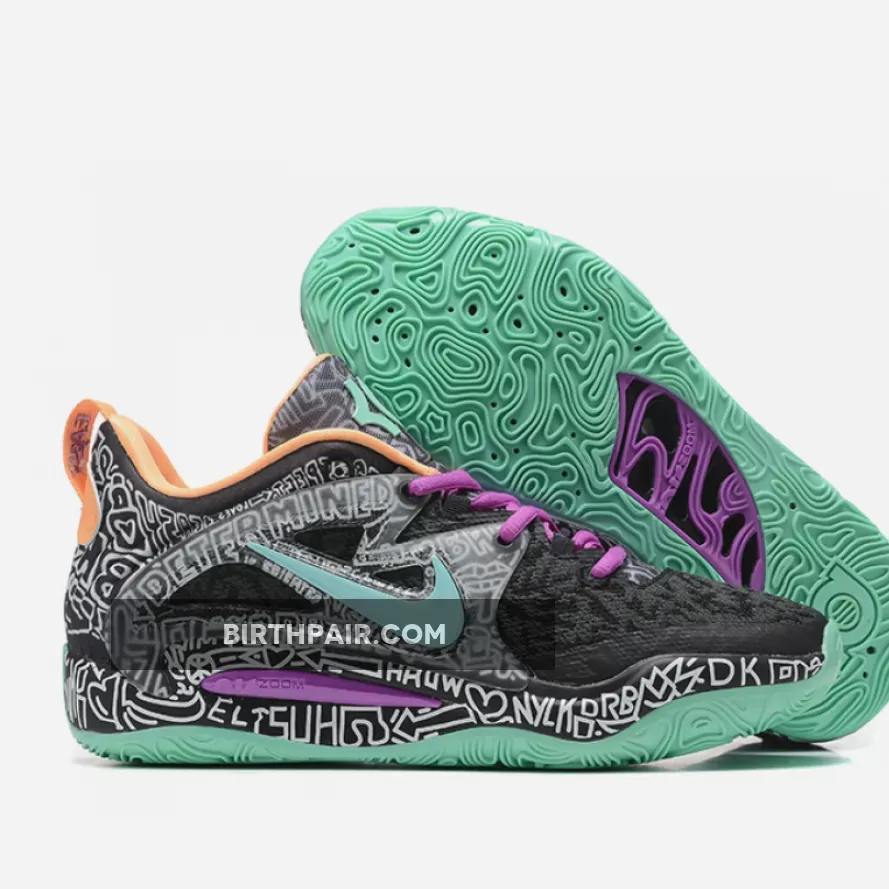 Timothy Goodman Nike Nike KD 15 'Brooklyn Graffiti' Wolf Grey/Light Crimson-Hyper Royal