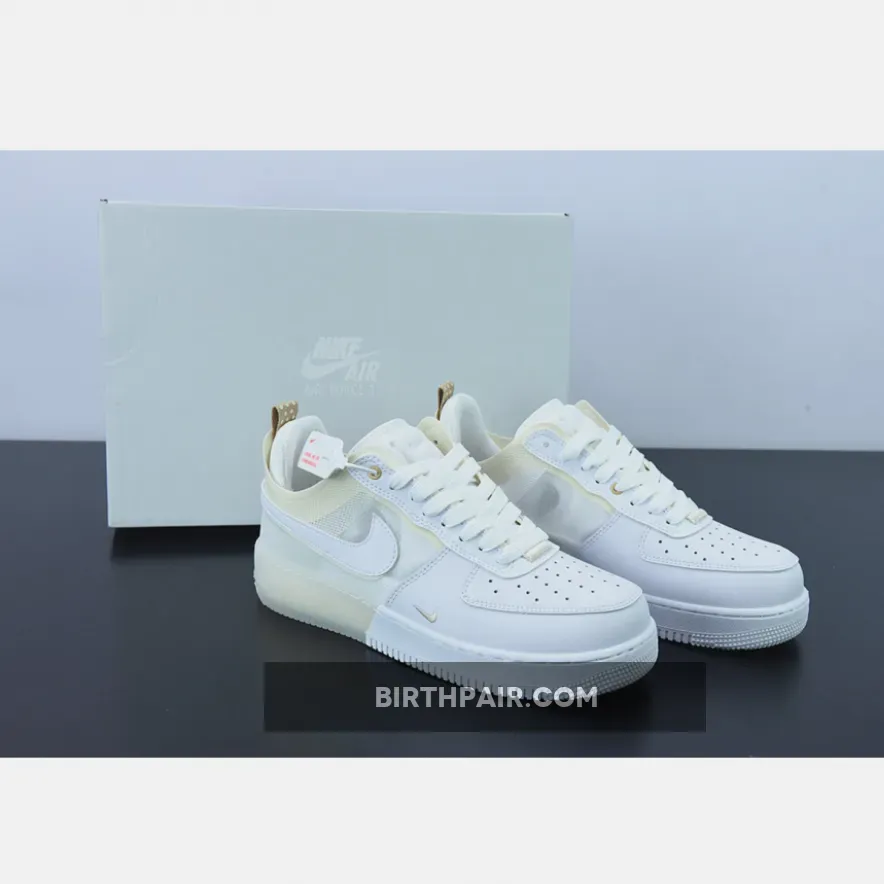 Nike Air Force 1 React White/Coconut MilkLight Iron Ore DH7615100