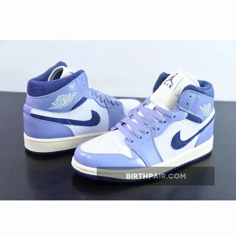 Air Jordan 1 Mid Sky J Purple/Barely Grape-Guava Ice