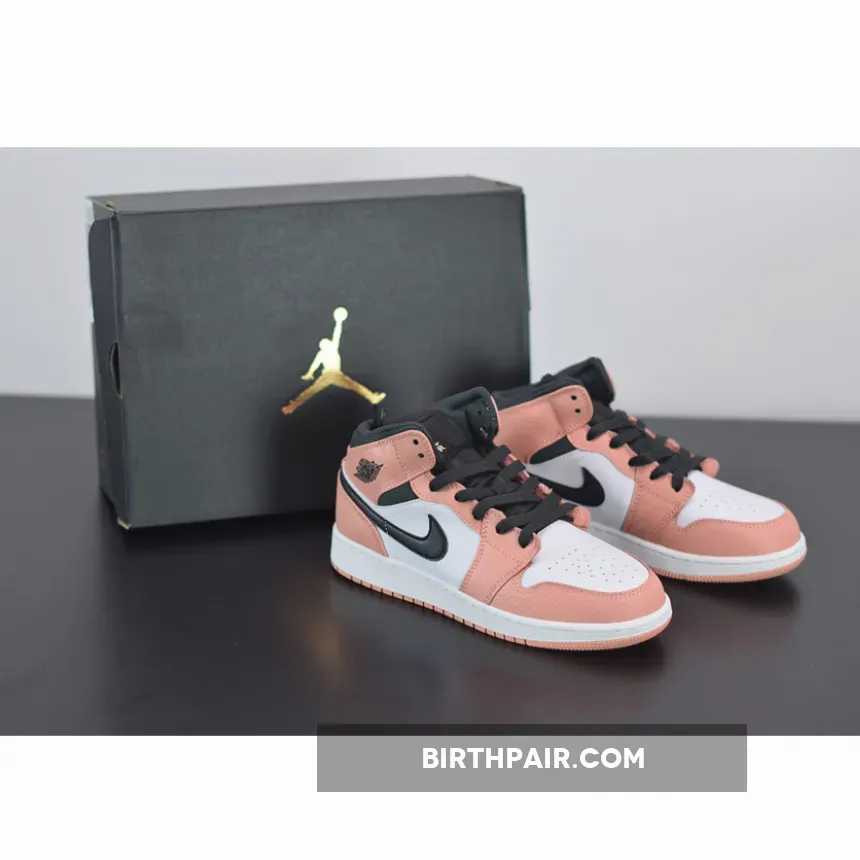 Air Jordan 1 Mid Pink Quartz / Jordan 1 Mid GS Pink Quartz WMNS