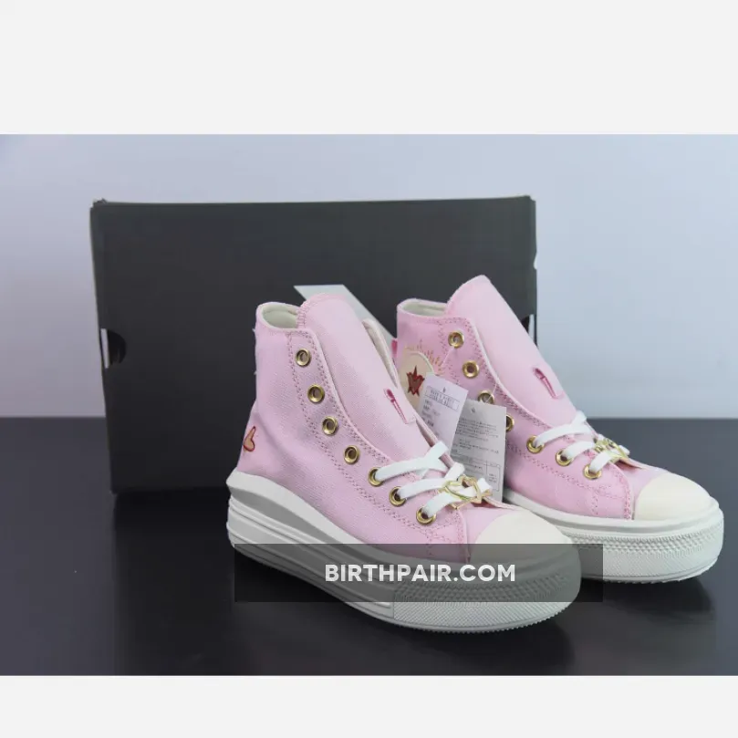 Platform Converse Heart Converse Chuck Taylor All-Star Move Hi Platform Sunrise Pink/Egret A05140C