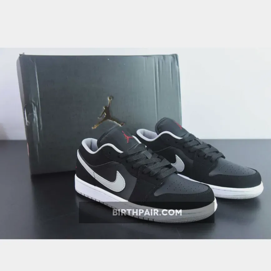Air Jordan 1 Low Cement Air Jordan 1 Low Black/University Red-Cement Grey