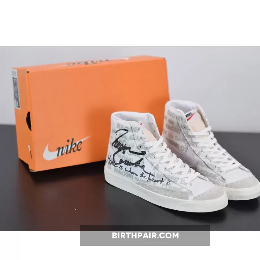 Comme Des Garcons X Naomi Osaka X Nike Blazer Mid White DA5383-100 Restock