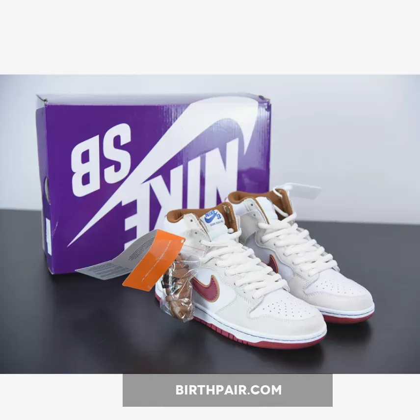 Nike SB Dunk High Sail Bright Crimson / Phillies Dunk High