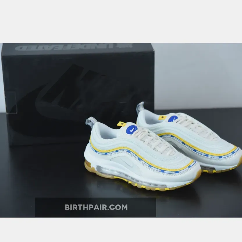 Undefeated x Nike Air Max 97 Sail/White-Aero Blue-Midwest Gold / undefeated nike air max 97