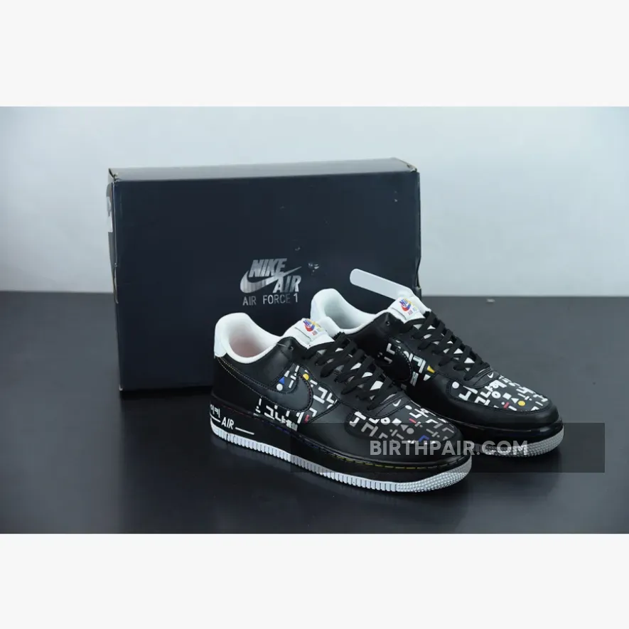 Nike Air Force 1 Low 'Hangul Day' Black / Nike Hangul Day