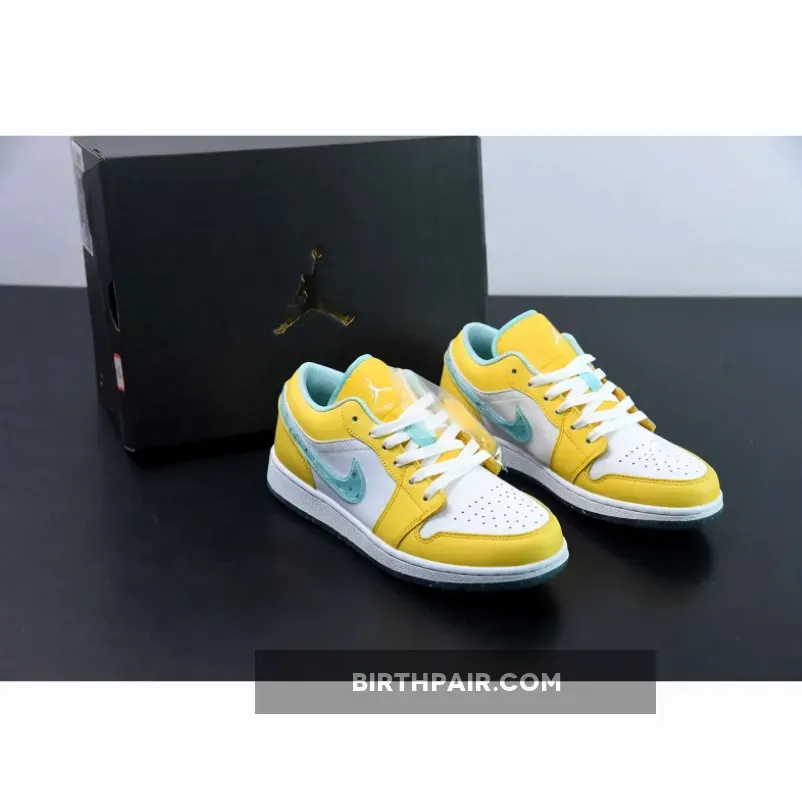 Air Jordan 1 Low Citron Pulse/Glacier Ice Glacier Ice/white Citron Pulse