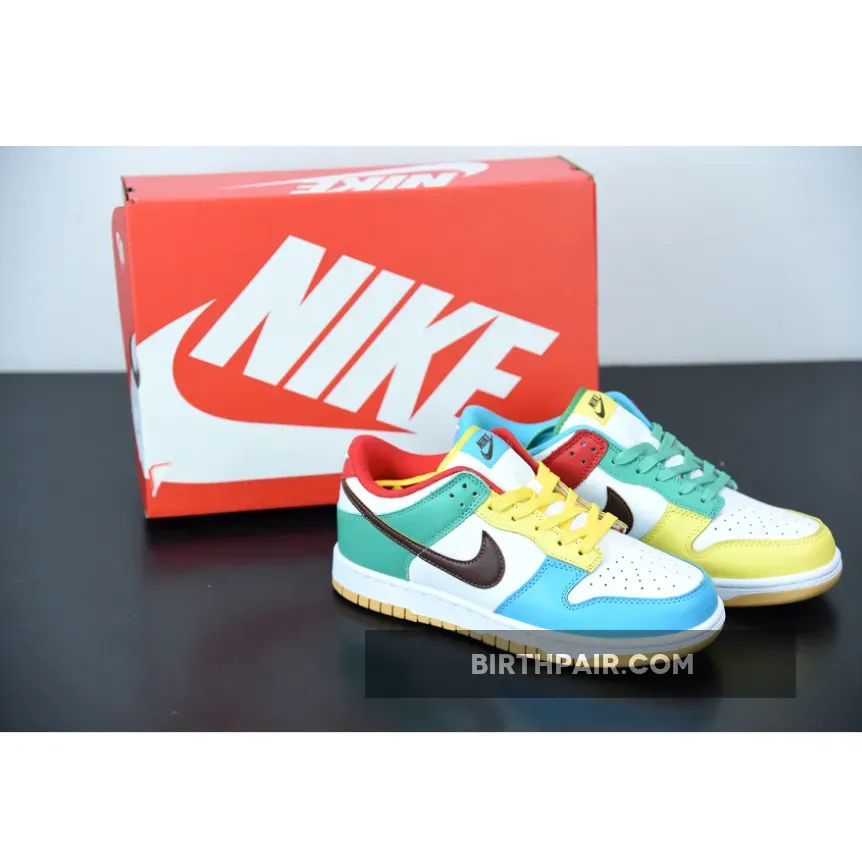 Light Green Dunk Lows - Nike Dunk Low SE 'Free 99' White/Light Chocolate-Roma Green DH0952-100
