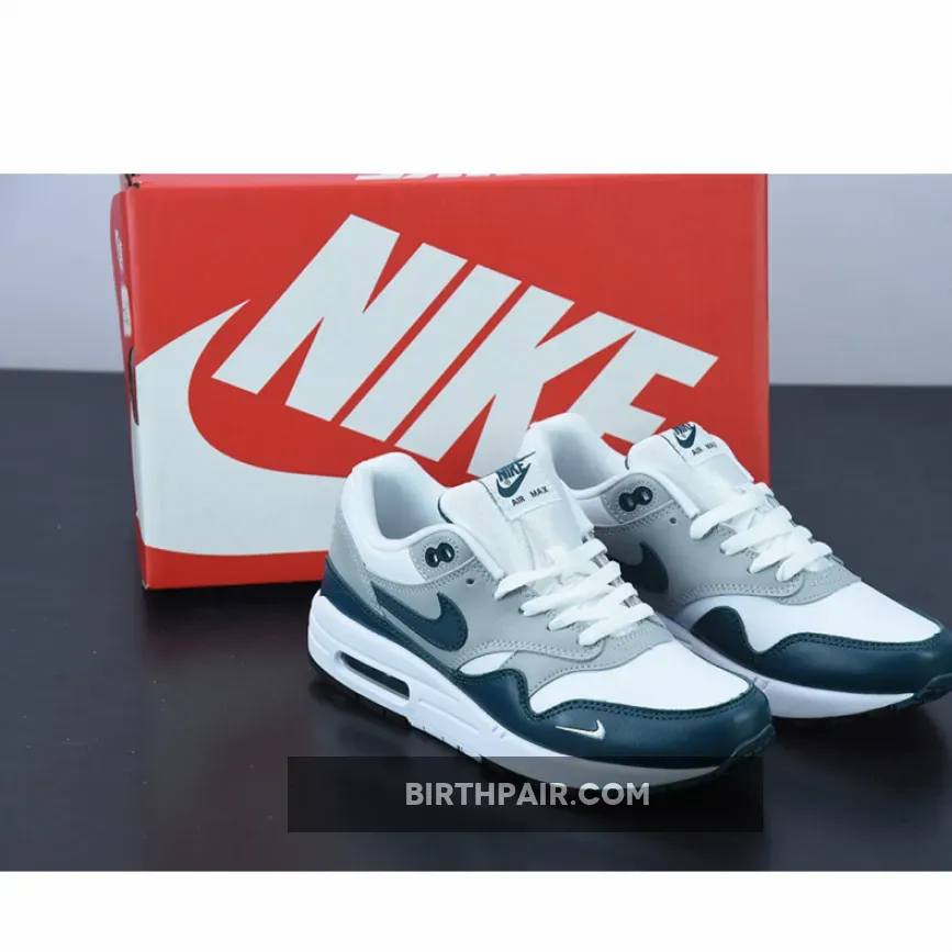 Air Max Lv8 Nike Air Max 1 White/Dark Teal Green-Wolf Grey-Black