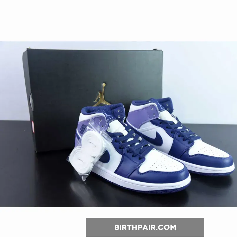 Jordan 1 Light Purple And White Air Jordan 1 Mid Blueberry