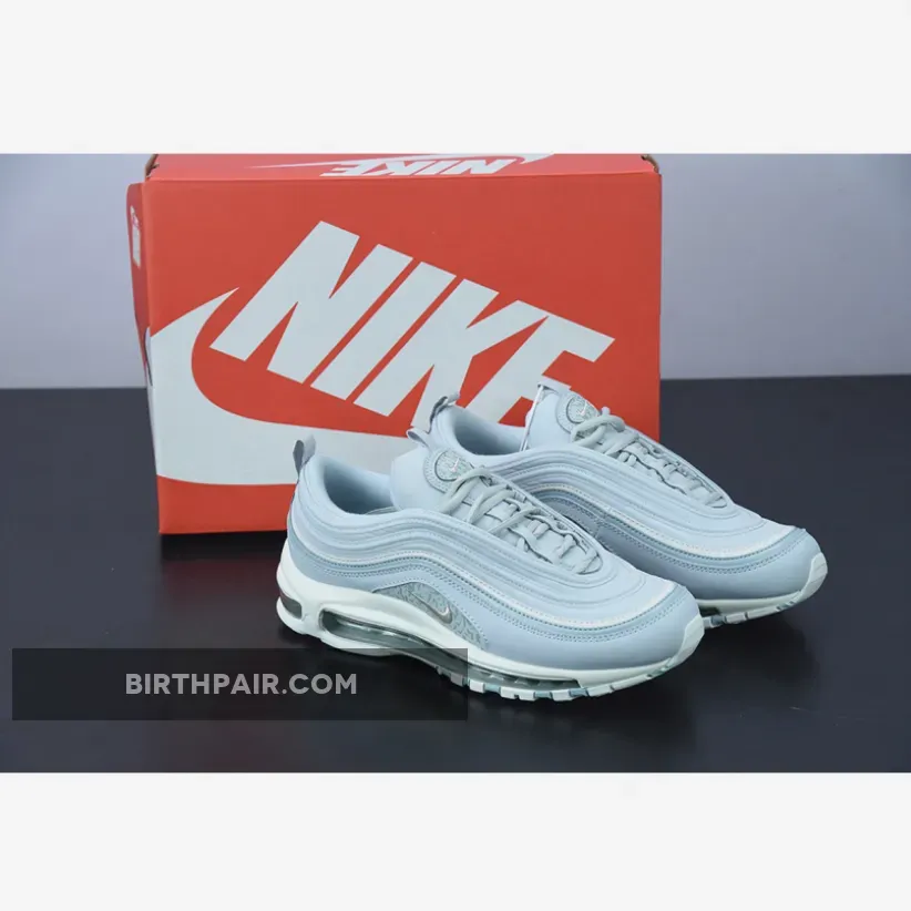 Nike Air Max 97 'Reflective Camo' Aura/Ocean Cube-White-Metallic Silver Nike Air Max 97 Womens Blue