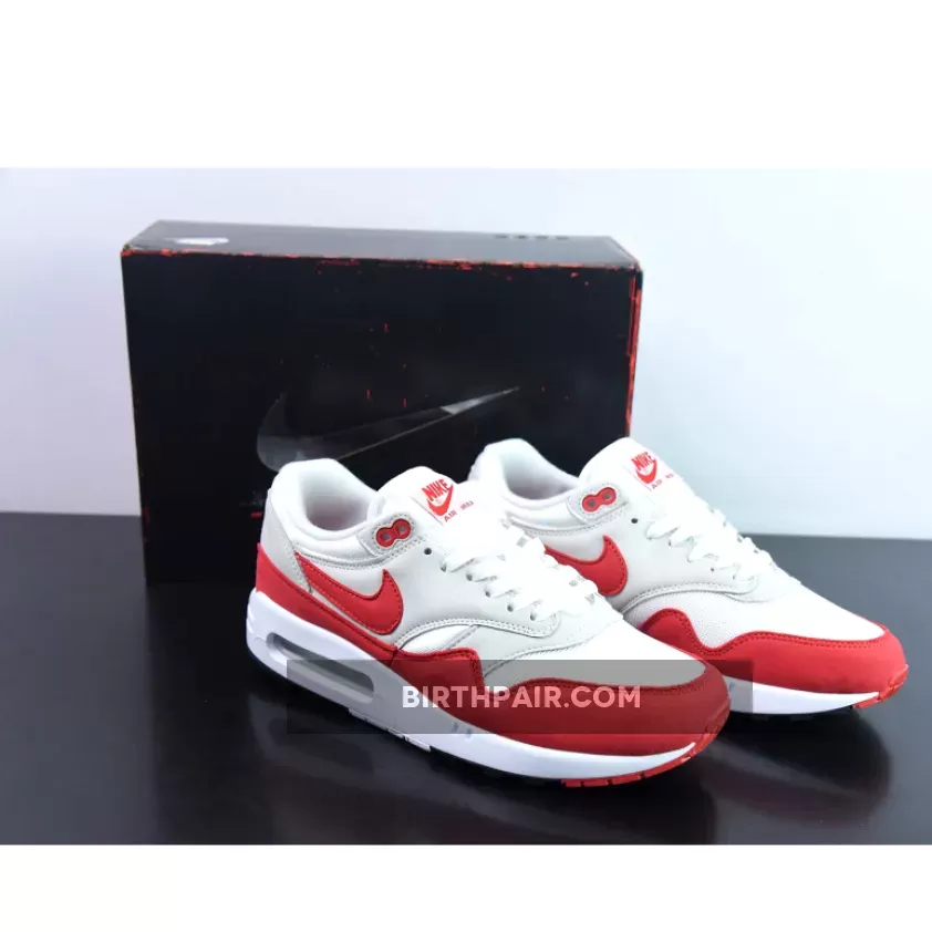 Air Max White Nikes 1 '86 'big Bubble' Dq3989-100 White/university Red DQ3989-100