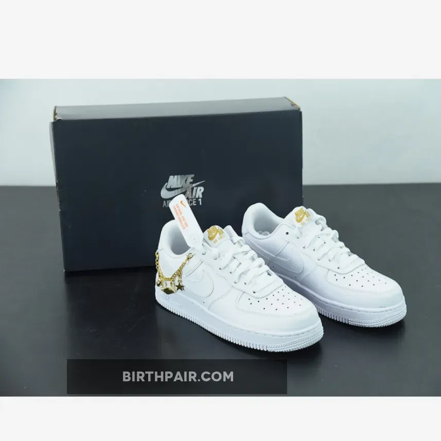 Air Force 1 Charm Nike Air Force 1 Low LX 'Lucky Charms' White/Metallic Gold-Flat Gold
