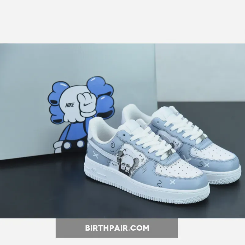 Air Force 1 Kaws x Kaws Nike Air Force 1 Low Blue White