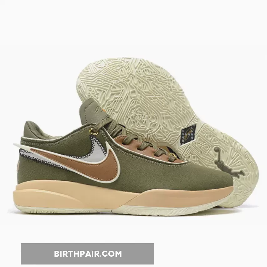 Nike LeBron 20 'Olive Suede' Multi-Color DV1193-901 - lebron 20 green