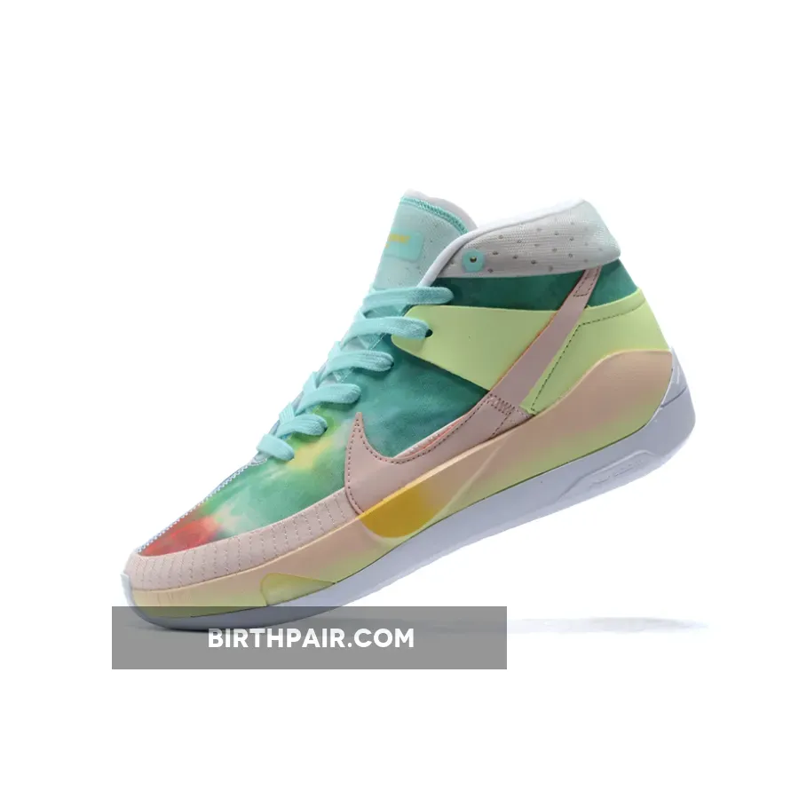 Nike KD 13 'Chill' Washed Coral/Laser Crimson-Pale Ivory-Barely Volt Green Kds