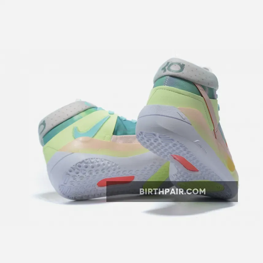 Nike KD 13 'Chill' Washed Coral/Laser Crimson-Pale Ivory-Barely Volt Green Kds