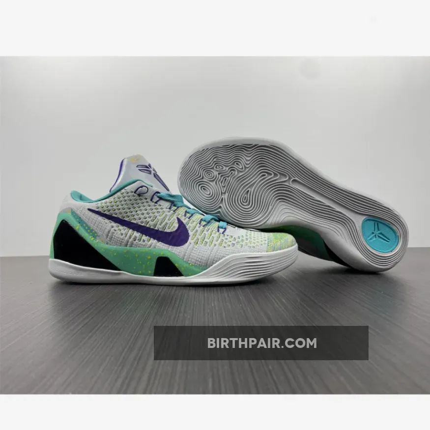Kobe 9 Low Nike Kobe 9 Elite Low Grey Green Blue 1675866240