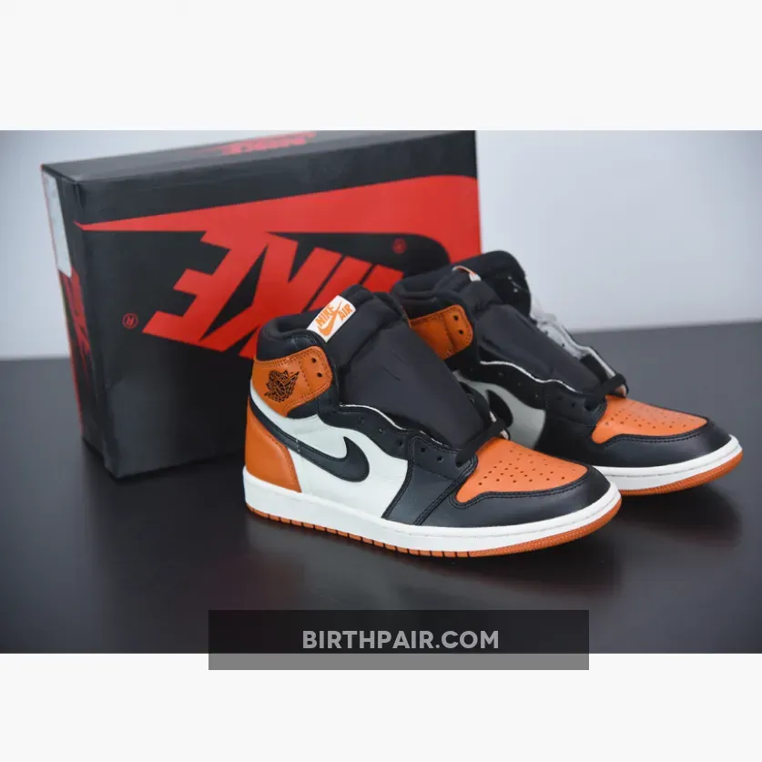 Shatter Back Boards / Air Jordan 1 Retro High OG 'Shattered Backboard' Black/White-Team Orange