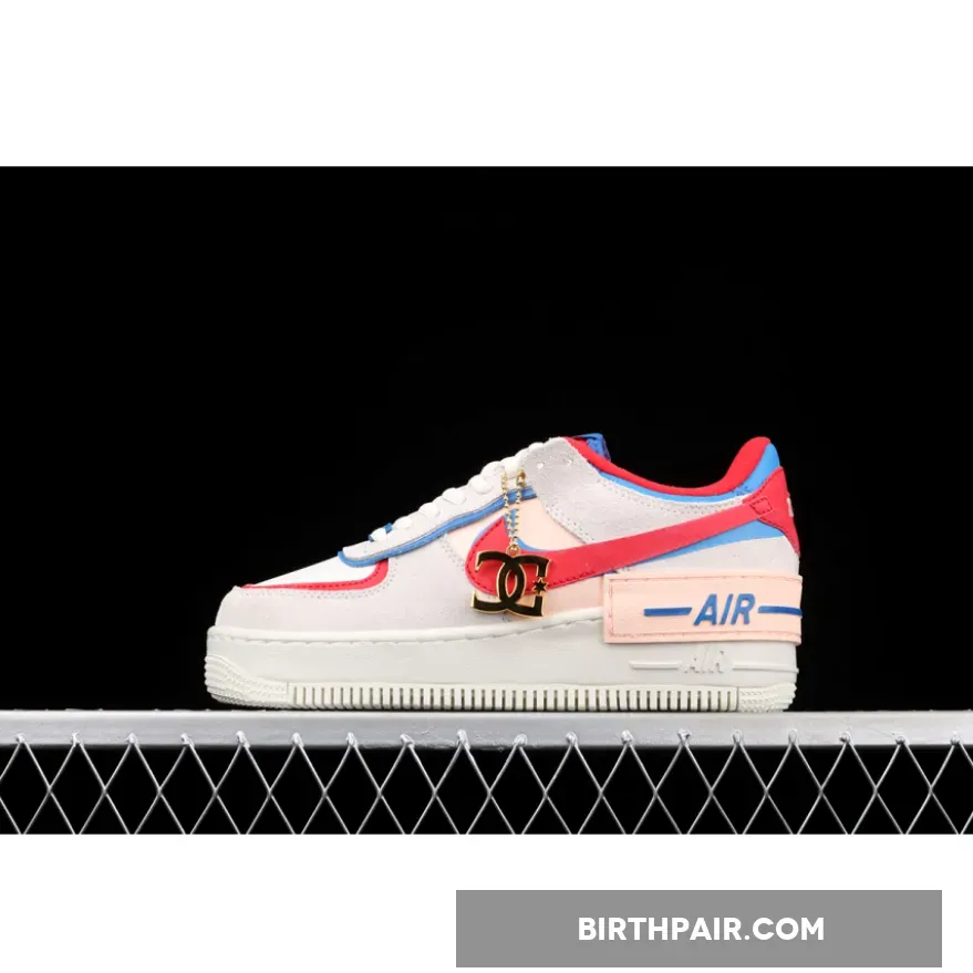 Nike Air Force 1 Shadow Sail Royal Red For Womens CU8591-100 / Air Force 1 Shadow Red And Blue