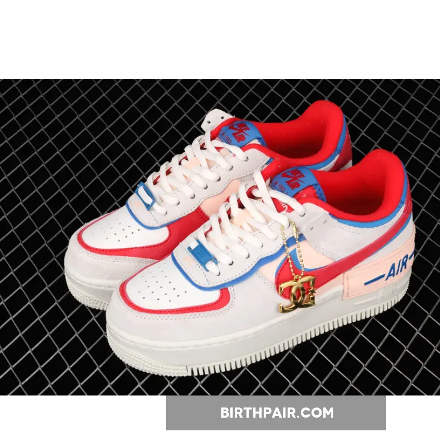 Air Force Red And Blue Nike Air Force 1 Shadow Sail/University Red-Photo Blue