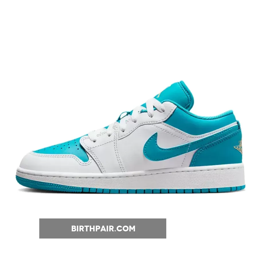 Jordan 1 Teal And White / Air Jordan 1 Low GS White Teal 553560-174