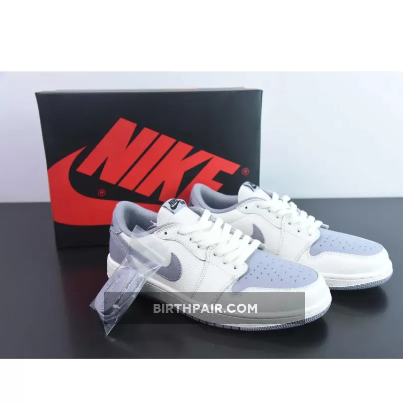 Air Jordan 1 Low Sail/Black-Atmosphere Grey CZ0790-101 #atmosphere grey jordan 1
