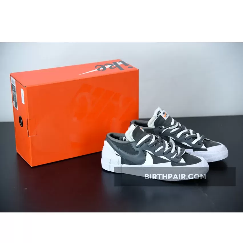 sacai x Nike Blazer Low Iron Grey DD1877-002 - nike sacai iron grey