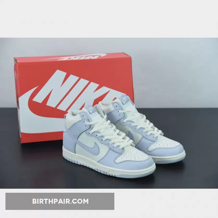 Football Dunks Nike Dunk High Sail/Football Grey-Pale Ivory