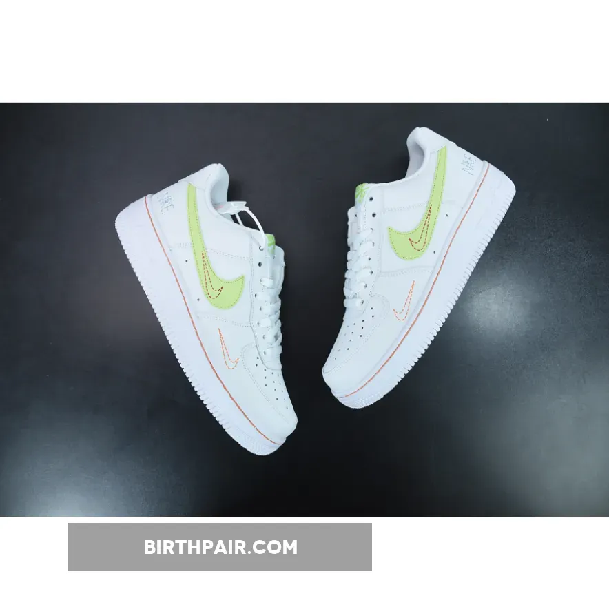 Nike Air Force 1 White/Bright Crimson/Light Photo Blue/Lime Ice DN8000-100 - Air Force 1 Lime Ice