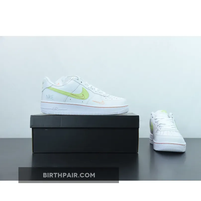 Nike Air Force 1 White/Bright Crimson/Light Photo Blue/Lime Ice DN8000-100 - Air Force 1 Lime Ice
